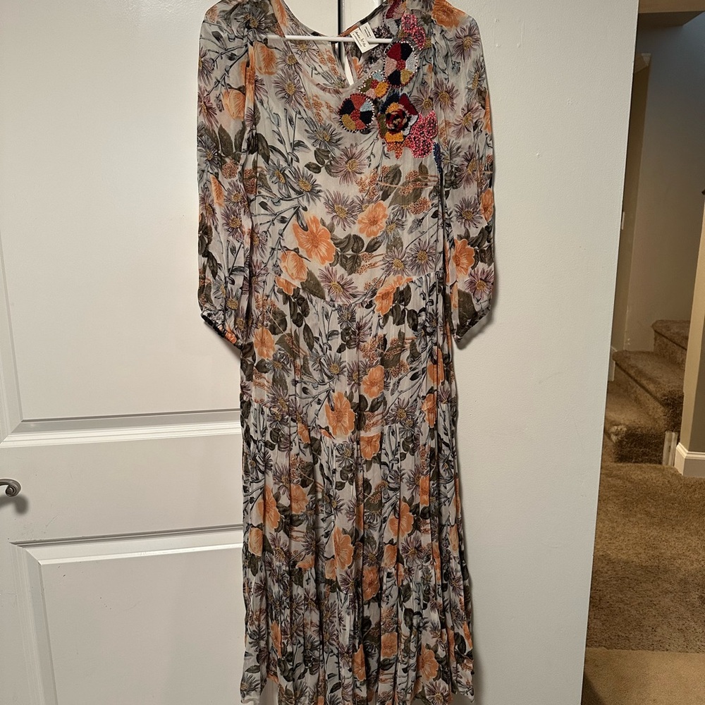 Anthropologie floral dress